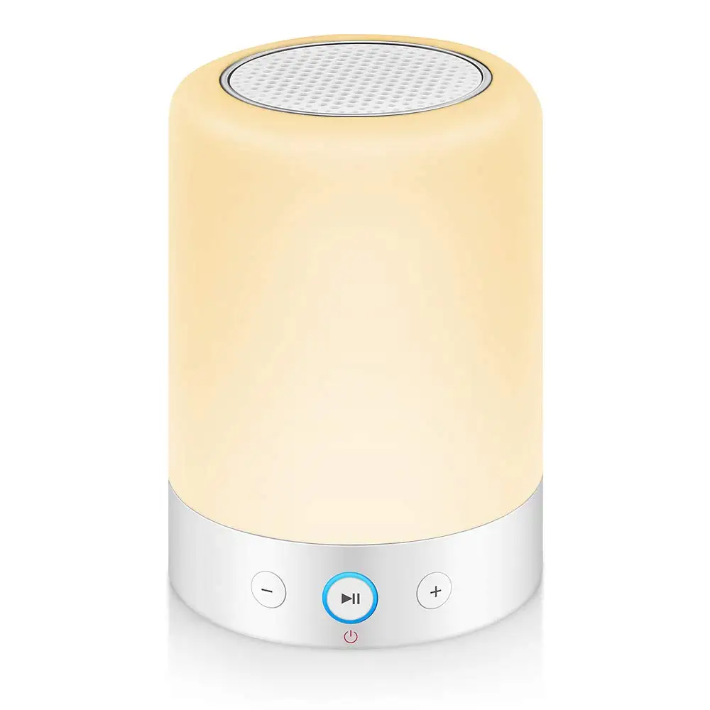 

Night Light Bluetooth Speaker, Dimmable Table Lamp LED Speaker with RGB Colors, Gifts for Men Women Teens Children Kids