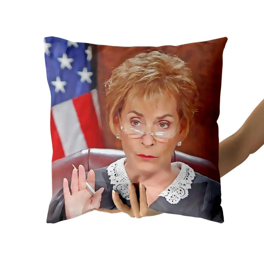 

judge judy Cotton Canvas custom pillow custom covers Throw Pillow Pillow Covers personalized gifts