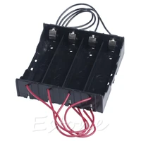 1pc battery plastic storage holder box case for 4x 18650 rechargeable battery e56b