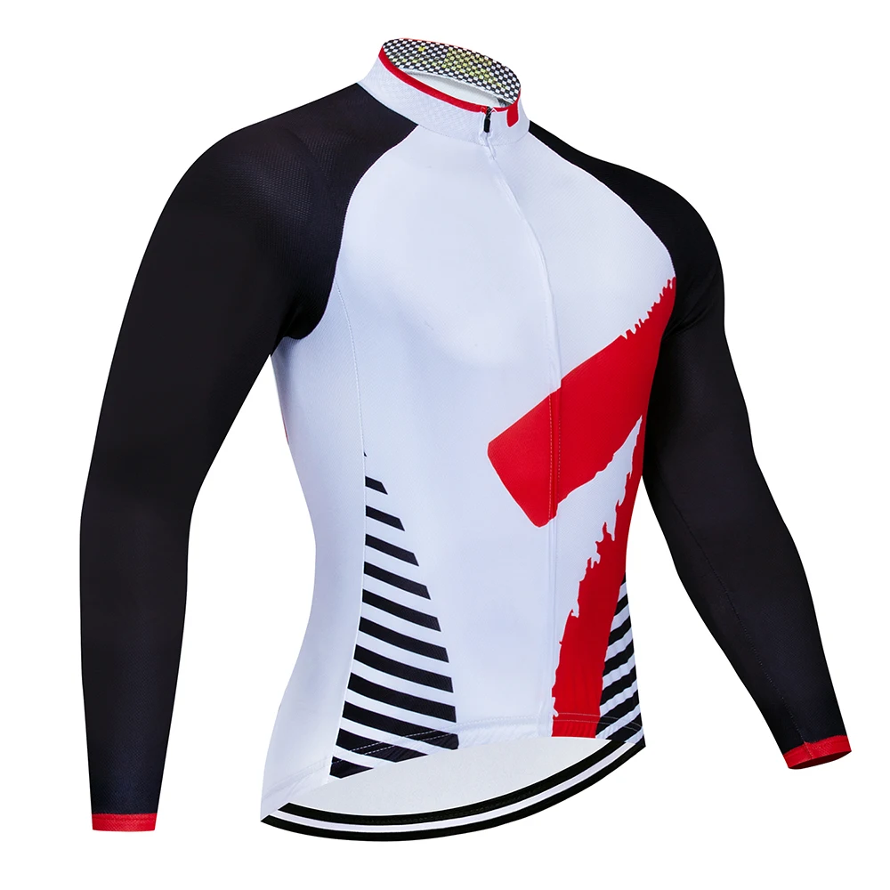 Jerseys Коллекция весна-осень, новая черная велосипедная майка с длинным рукавом, Мужская Уличная гоночная велосипедная майка, набор ropa ciclismo - Цвет: Jerseys