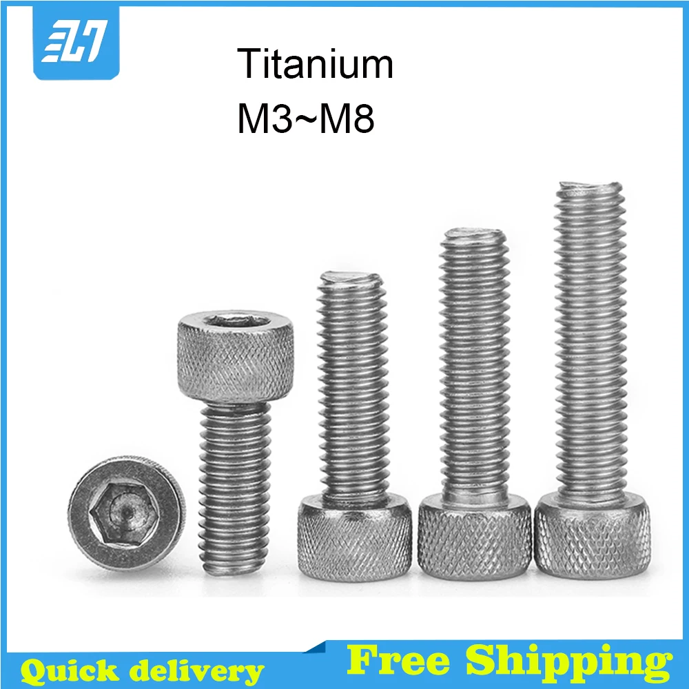 

TA2 Titanium Hex Socket Head Cap Screw Hexagon Bolt M3 M4 M5 M5 M8