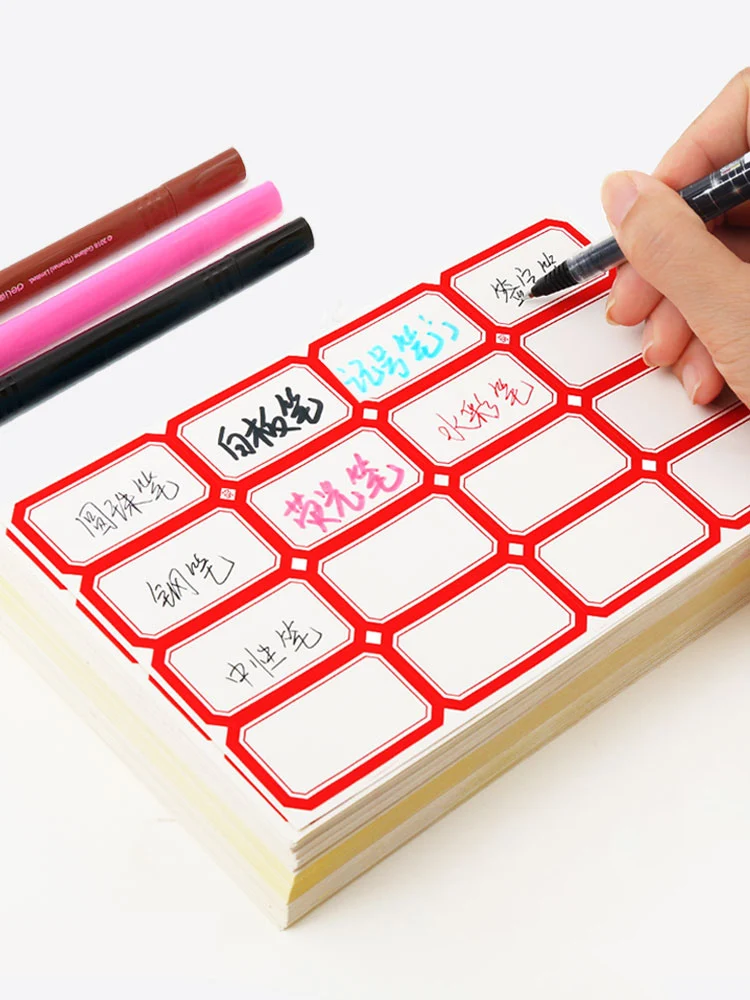 

Self Adhesive Label Blank Note Label Bar Sticky White Writable Name Stickers DIY