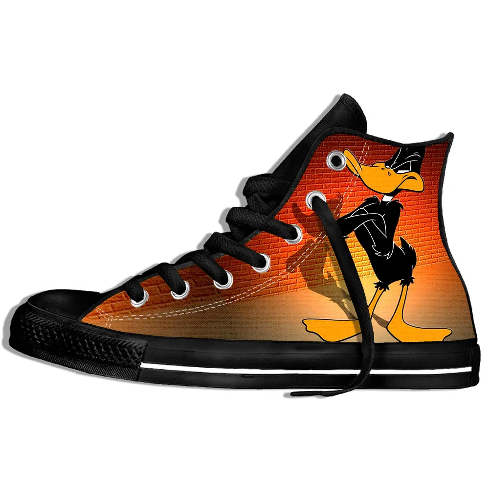 Walking Canvas Boots Shoes Breathable Natural Men Daffy Duck Mugshot Printed Funny Wearable Comfort Sport Classic Sneakers | Спорт и