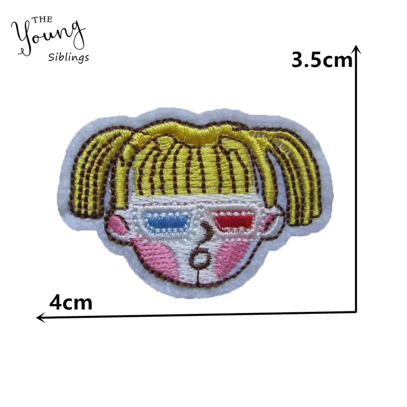 Модные стильные Мультяшные значки термоплавкий клей аппликация вышивка своими