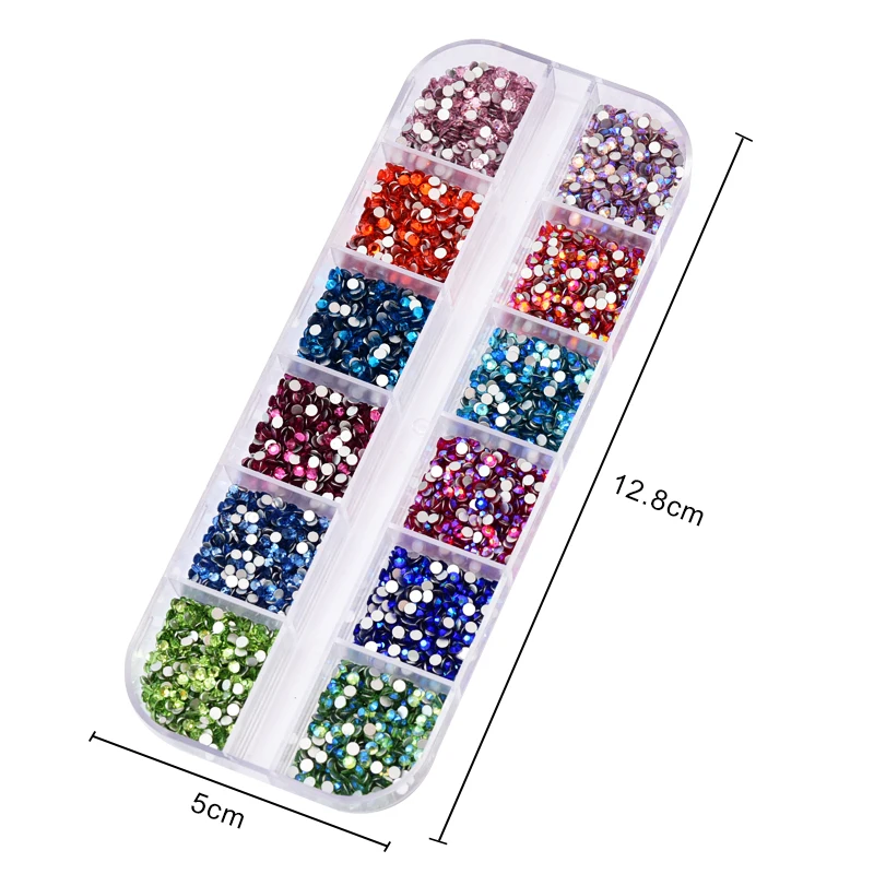 Кристаллическое Украшение конский глаз AB набор Стразы без горячей фиксации 1200