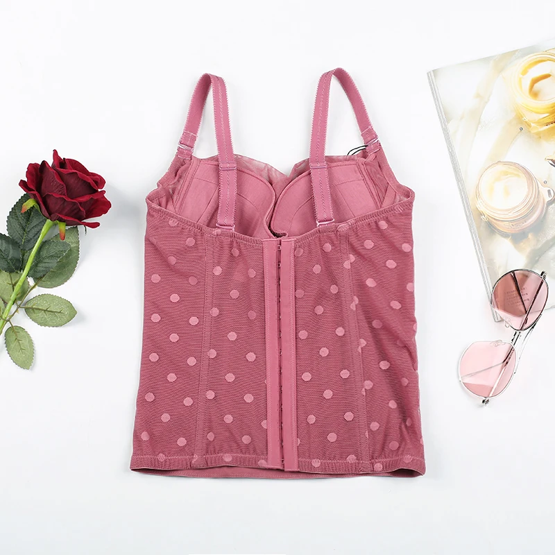 Женский кружевной корсет Missomo облегающий в горошек|corset fashion|fashion corsetcorset polka dot |