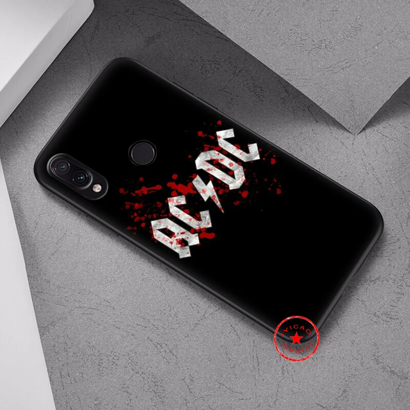 IYICAO ACDC рок мягкий чехол для Xiaomi Redmi Note 8 iPhone 7 6 Plus 5 iPad Pro/Redmi 5A 4X телефона из мягкого