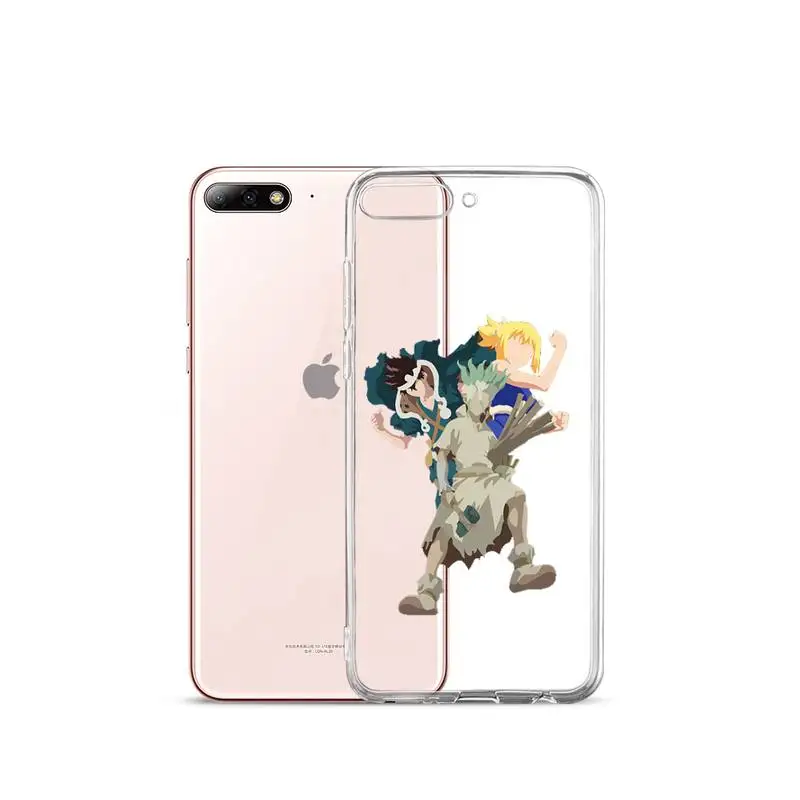 

Dr.STONE Comics Animal Comics Phone Case Transparent for iPhone Samsung A S 11 12 6 7 8 9 10 20 Pro X XS Max XR Plus lite