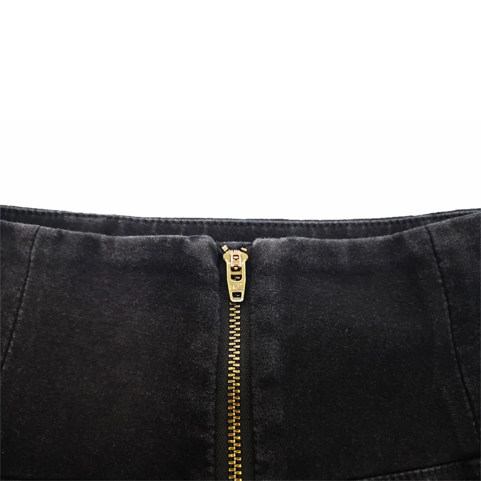 

Shascullfites Melody High Waisted Denim Jean Shorts Beach Fashion Summer Bum Lifting Shorts Women Top Quality