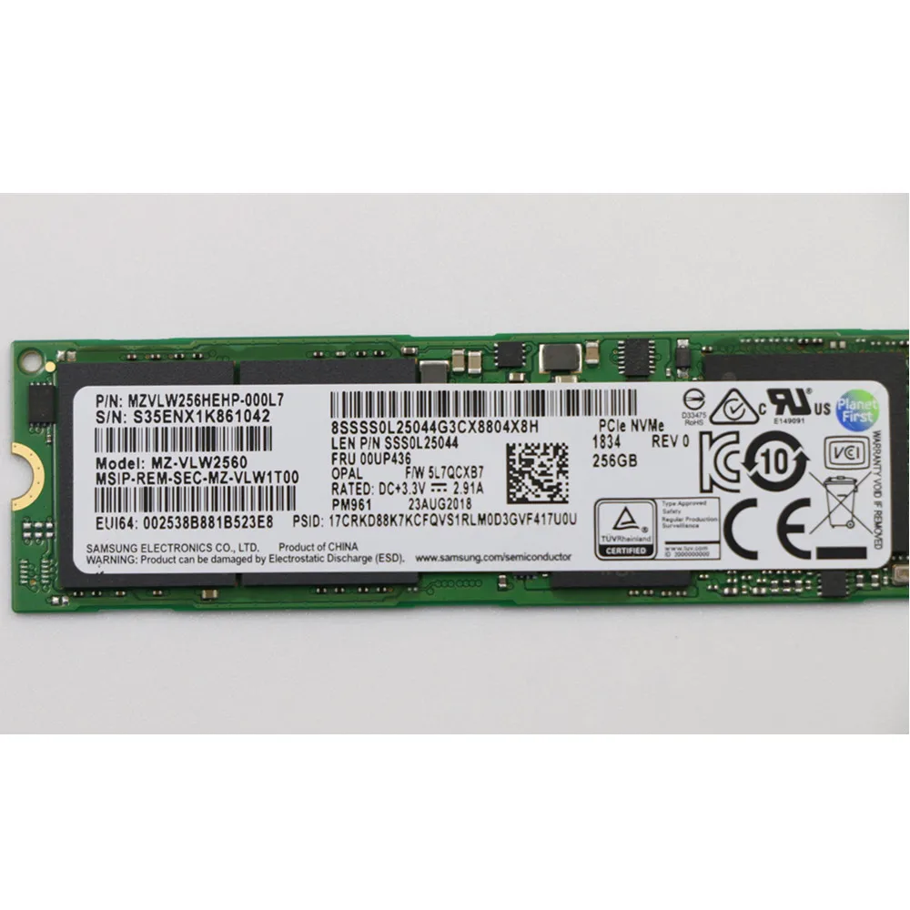 New Original Lenovo Thinkpad Laptop SSD 256GB PCIe3x4 M.2 2280 SSD FRU 00UP488 00UP641 00UP470 00UP436