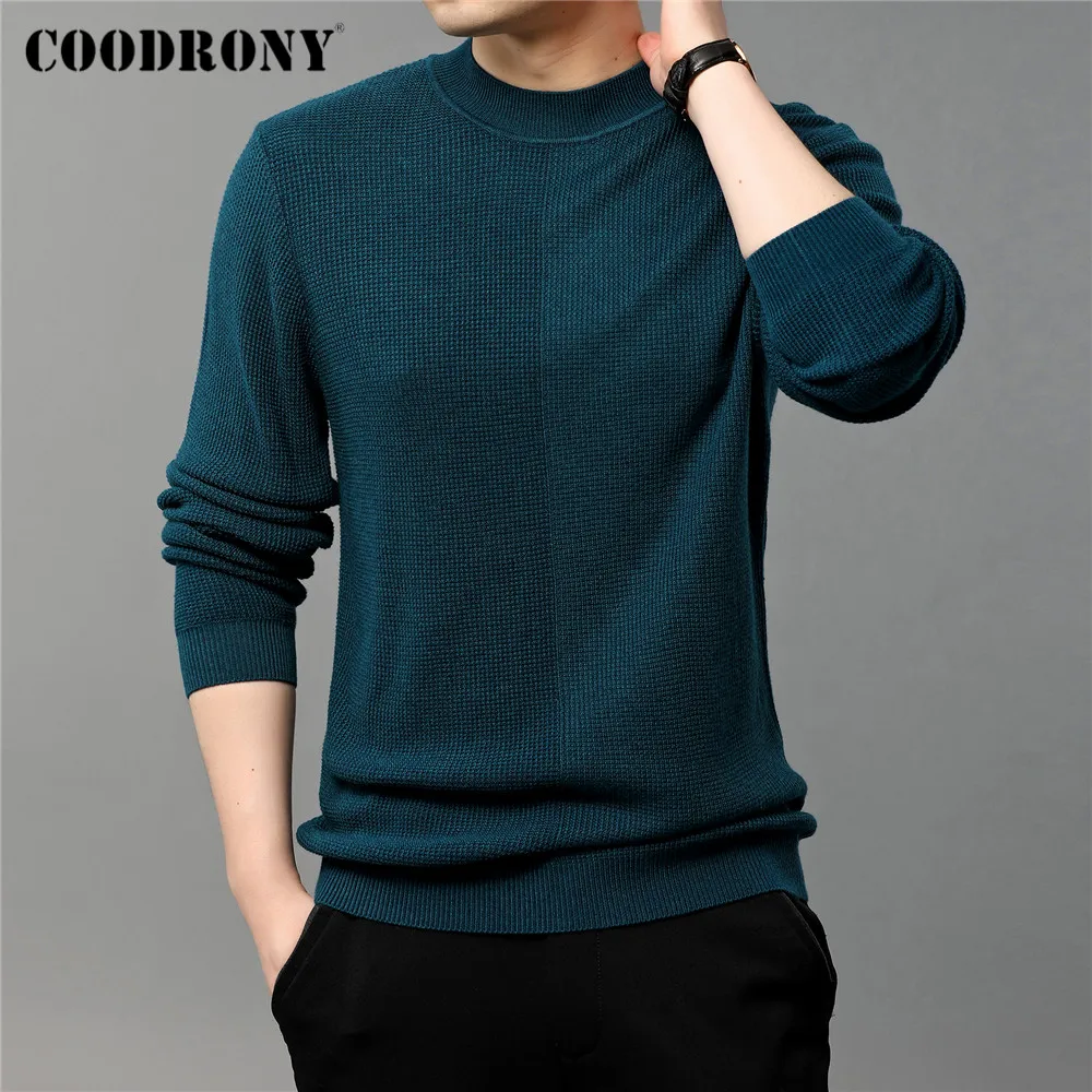 

COODRONY Brand Spring Autumn High Quality Fashion Casual Long Sleeve O-Neck Knitwear Sweater Pullover Shirt Men Clothing C1262
