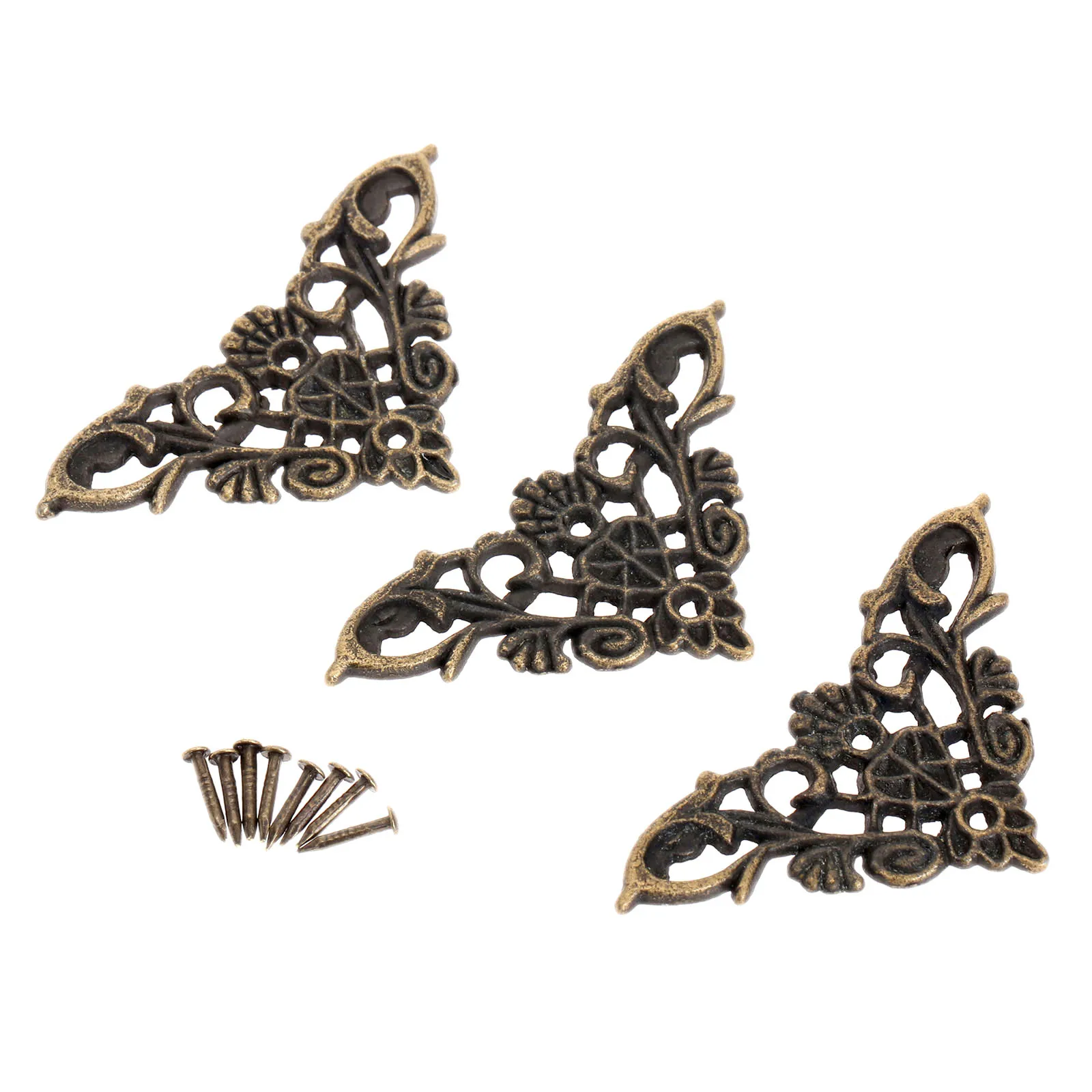 Угловые кронштейны 12 шт./лот протектор альбома из цинкового сплава коробка для