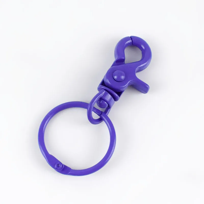 5purple Meetee 5 шт. 43*30 мм цветная металлическая пряжка для собаки крюк брелок O D кольцо DIY ювелирные изделия ручной работы Harware ремесла аксессуары AP598 - Цвет: 5purple
