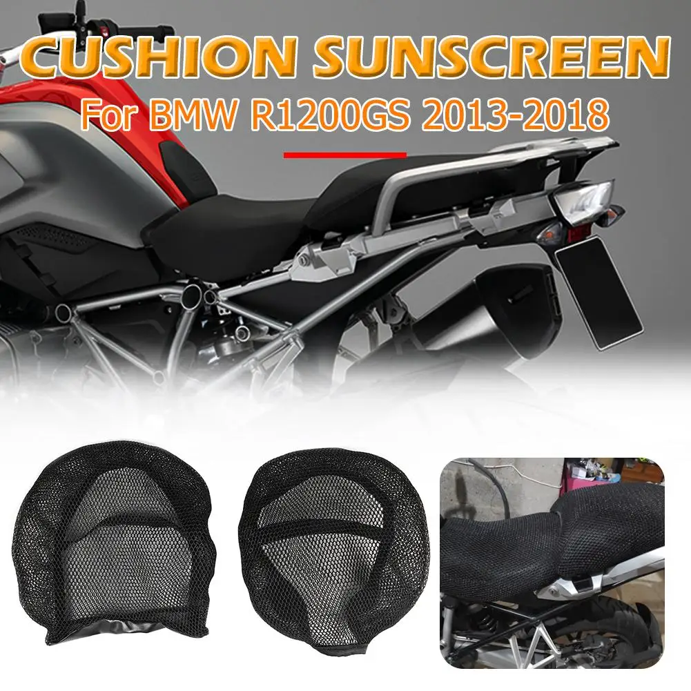 

Мотоциклетные подушки, сетчатые дышащие, воздухопроницаемые, износостойкие Нескользящие чехлы для сидений, защита от солнца, 2 шт.