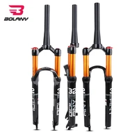 bolany mtb bike fork solo air bicycle front suspension 2627 529inch straighttapered tube lockout magnesium alloy quickrelease