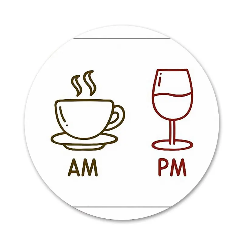 

Coffee Wine Cup Badge Brooch Pin Accessories For Clothes Backpack Decoration gift