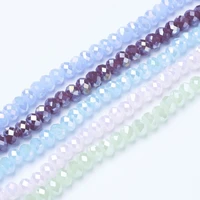 10 strand electroplate glass beads strands imitation jade beads style 468mm beads for jewelry making diy accessories mix color
