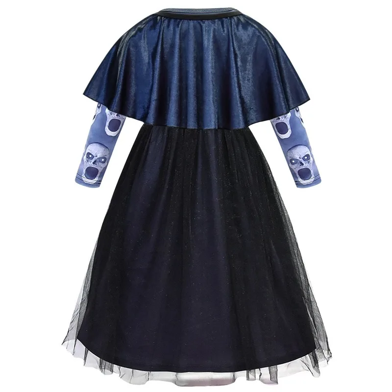 

Kids Dresses For Girls Carnival Princess Dress horror Witch Dress For Girl Party and Purim Dress Children Halloween Costumes set