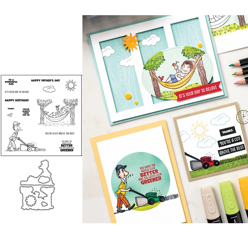 

Mower Metal Cutting Dies And Stamps Stencils For DIY Scrapbooking Die Cuts Paper Craft Dies For Card Making 2021 New Dies