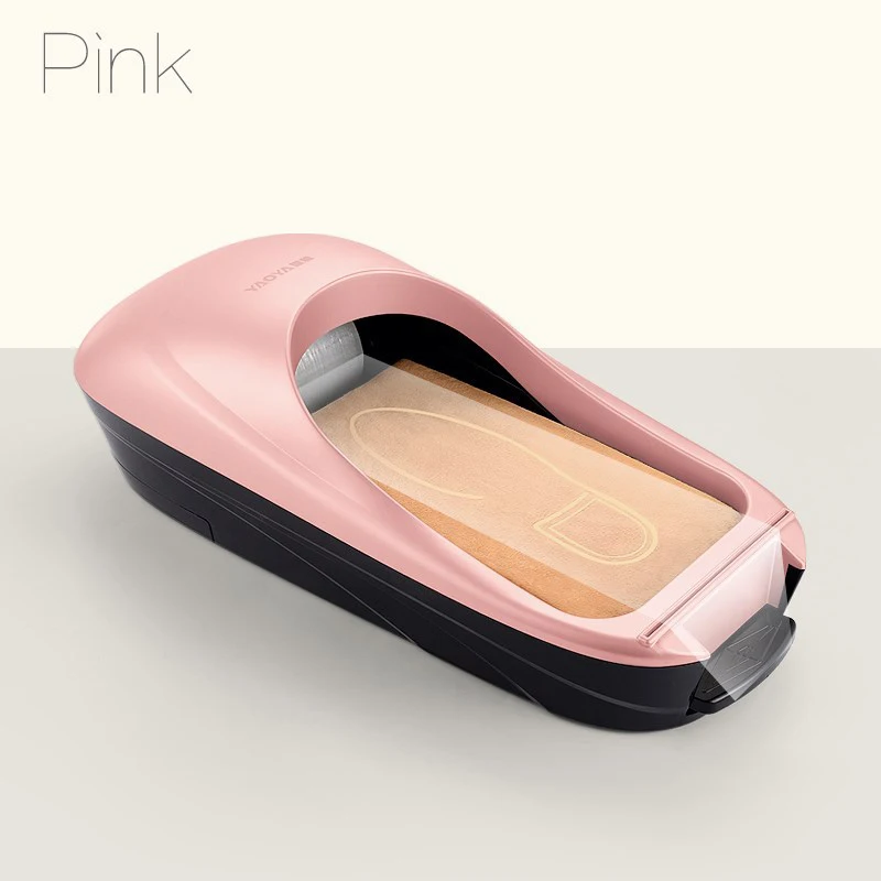 M&aacute;quina autom&aacute;tica para cubrir zapatos, equipo de pulido, juego de pies para el hogar, herramienta para zapatos, pel&iacute;cula dorada-3