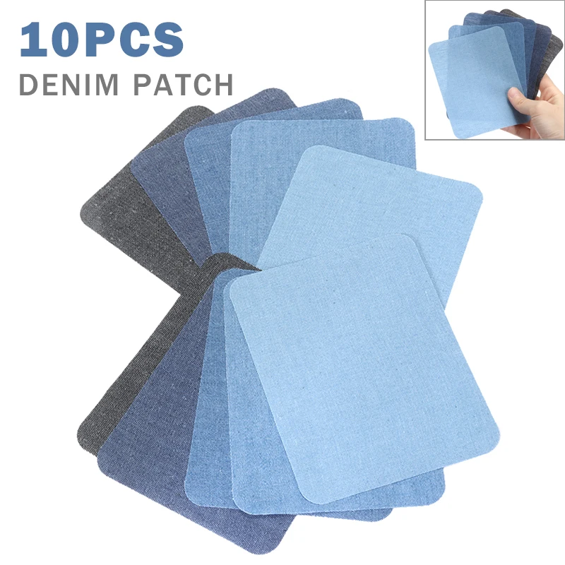 10 шт. набор для ремонта джинсовых лоскутов с железными нашивками штаны
