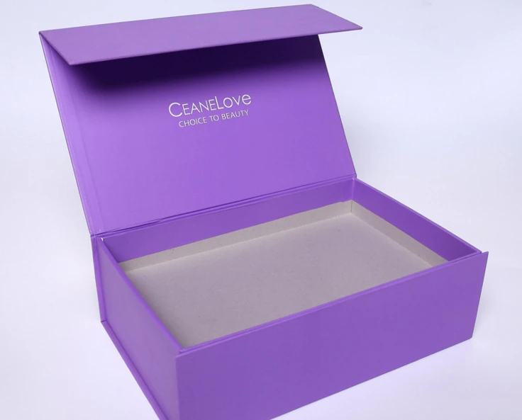 Custom folding necklace jewelry paper packaging gift box,UV Resistant Glossy gift packaging box with magnet-PX11329