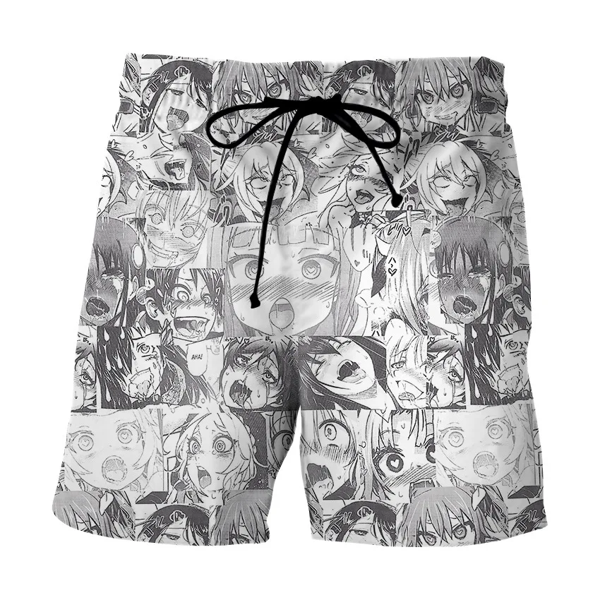 

Новые летние аниме 3D печать пляжные мужские брюки Модные Повседневные Шорты оверсайз для мужчин размера плюс 4XL