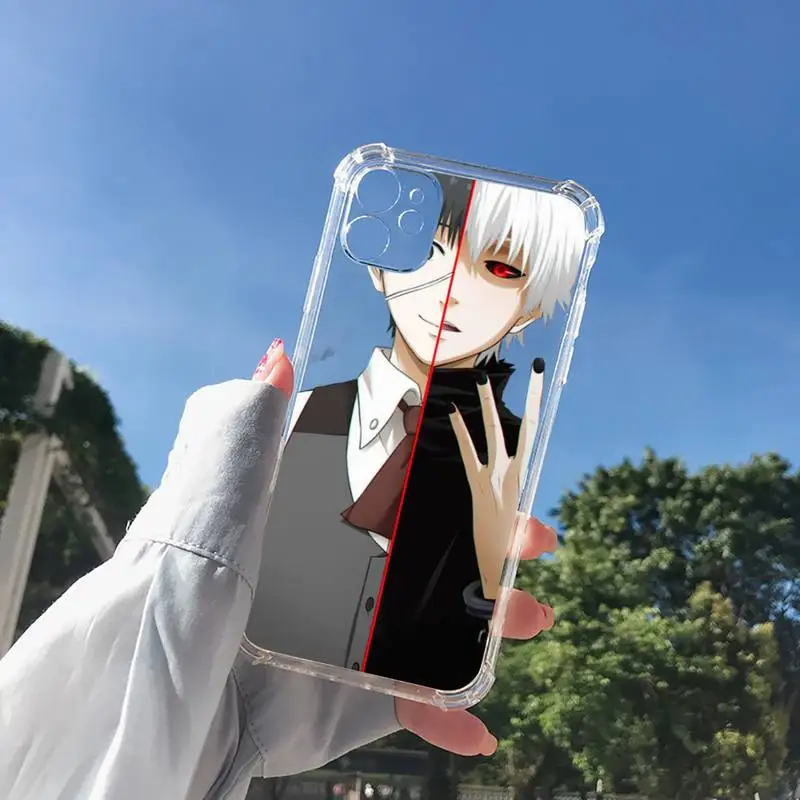 

Tokyo Ghouls Phone Case Transparent for Clear iPhone 11 12 8 7 6 6S XS MAX Plus X 5S SE 2020 XR mini pro