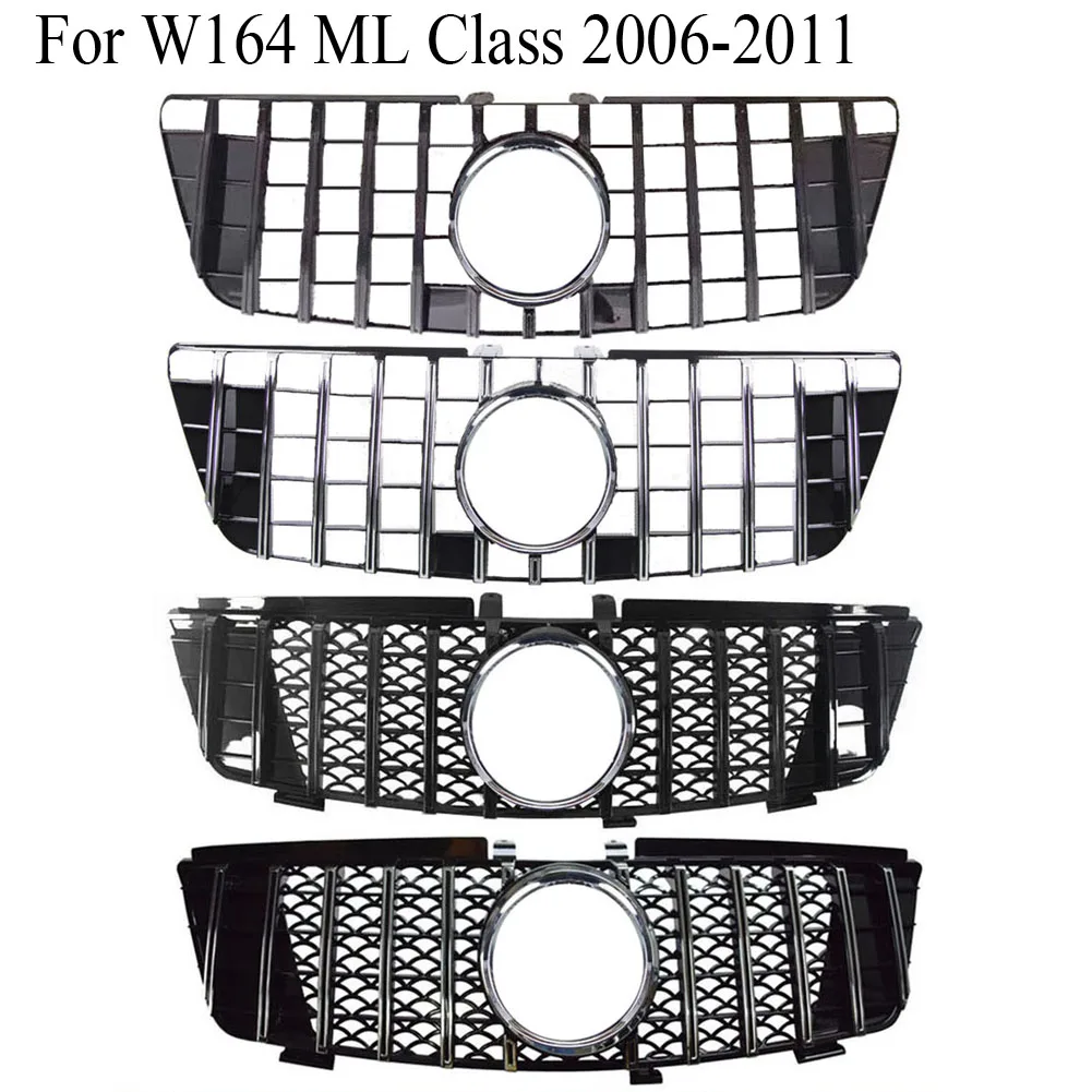Передний гоночный заготовка бампер верхняя крышка радиатора для Mercedes Benz W164 ML
