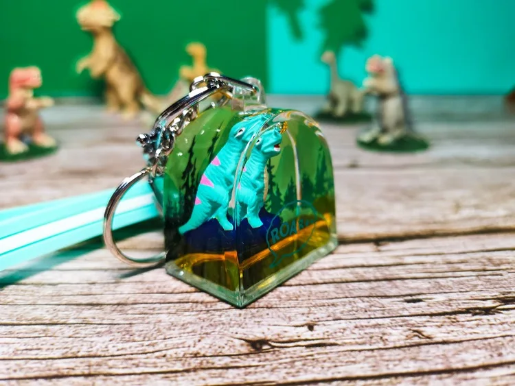 

Cute Cartoon Dinosaur Keychain Creative Personality Animal Children Jewelry Bag Pendant Key Ring Accessories Couple's Charm Gift