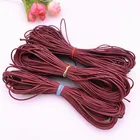 0,5-2,0 мм темно-красный вощеный шнур вощеная нить веревка шнур для ожерелья веревка бусины для изготовления ювелирных изделий DIY браслет аксессуары