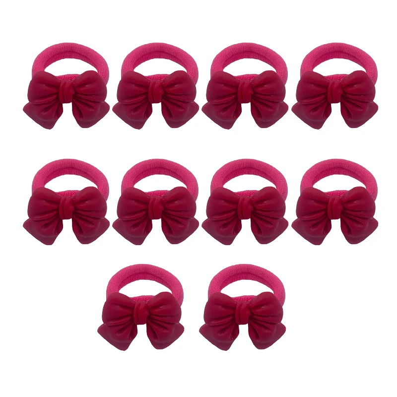 newborn socks for babies 10pcs/bag 2cm Bow Girls Scrunchie Elastic Hair Bands Kids Baby Rubber Headband Decorations Ties Gum For Mini Hair Accessories cool baby accessories