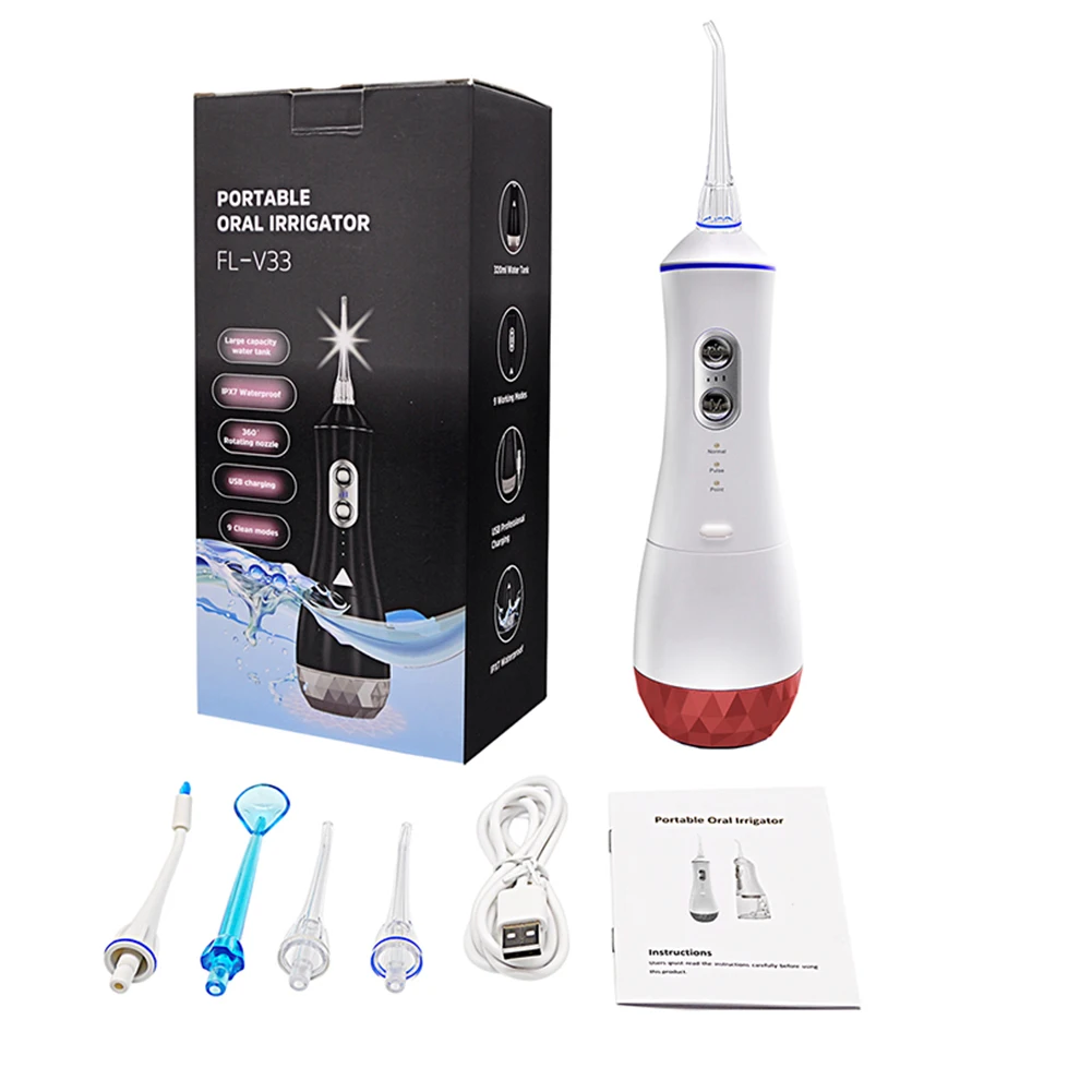 

9 Mode Dental Floss Portable Electric Oral Irrigator Floss Teeth Cleaner Teeth Washing Tool Dental Floss for Home/Travel