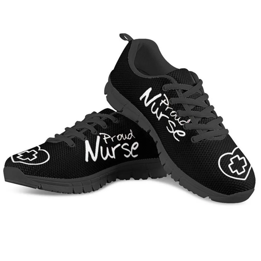 

Женские кроссовки с принтом медсестры; Модель 2020 года; Обувь на плоской подошве; Женская дышащая сетчатая обувь на плоской подошве; Женская ...