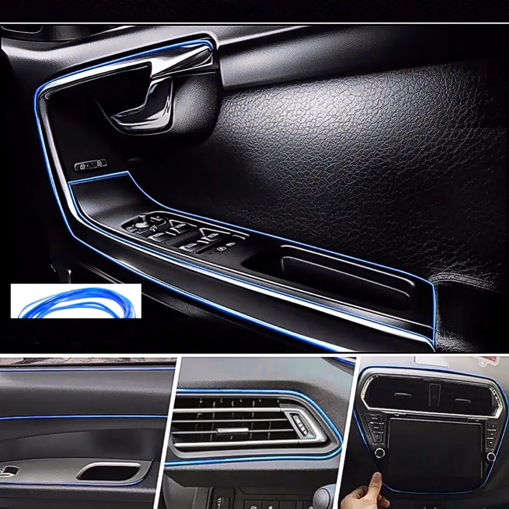 Декоративные наклейки для автостайлинга 5 м Macan Ford Focus 2 3 1 Fiesta Mondeo Kuga Fusion