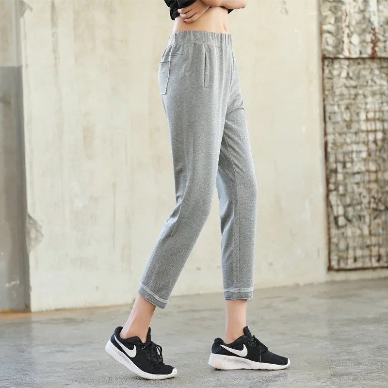 FlowerDance женские спортивные для йоги повседневные свободные брюки леггинсы