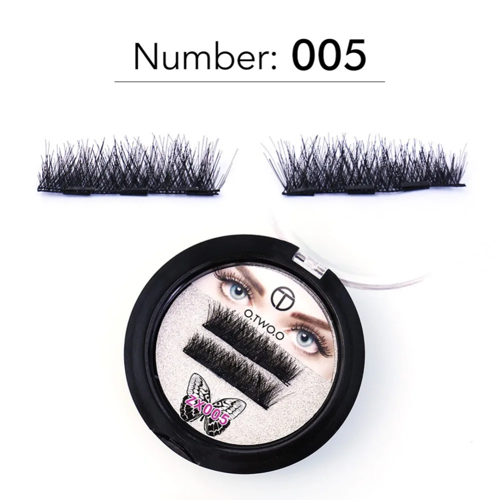 4 шт./пара 3D накладные магнитные ресницы из мягкой натуральной наращивание волос