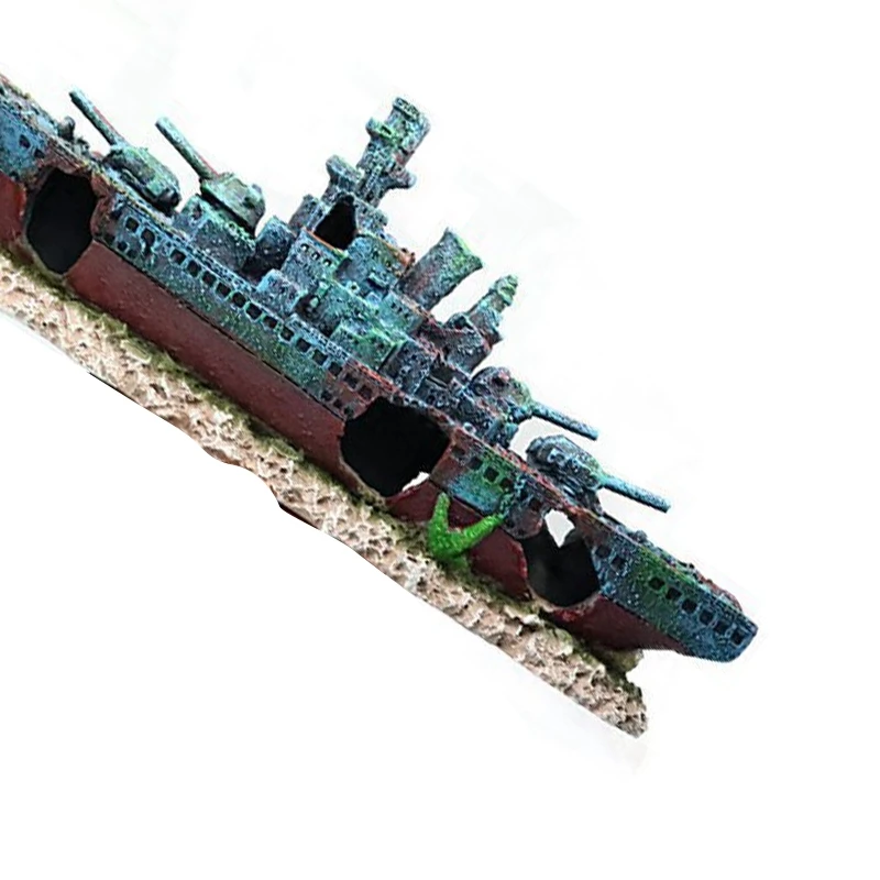 

Aquarium Shipwreck Decoration Aquarium Decoration-Resin Material Shipwreck Decoration