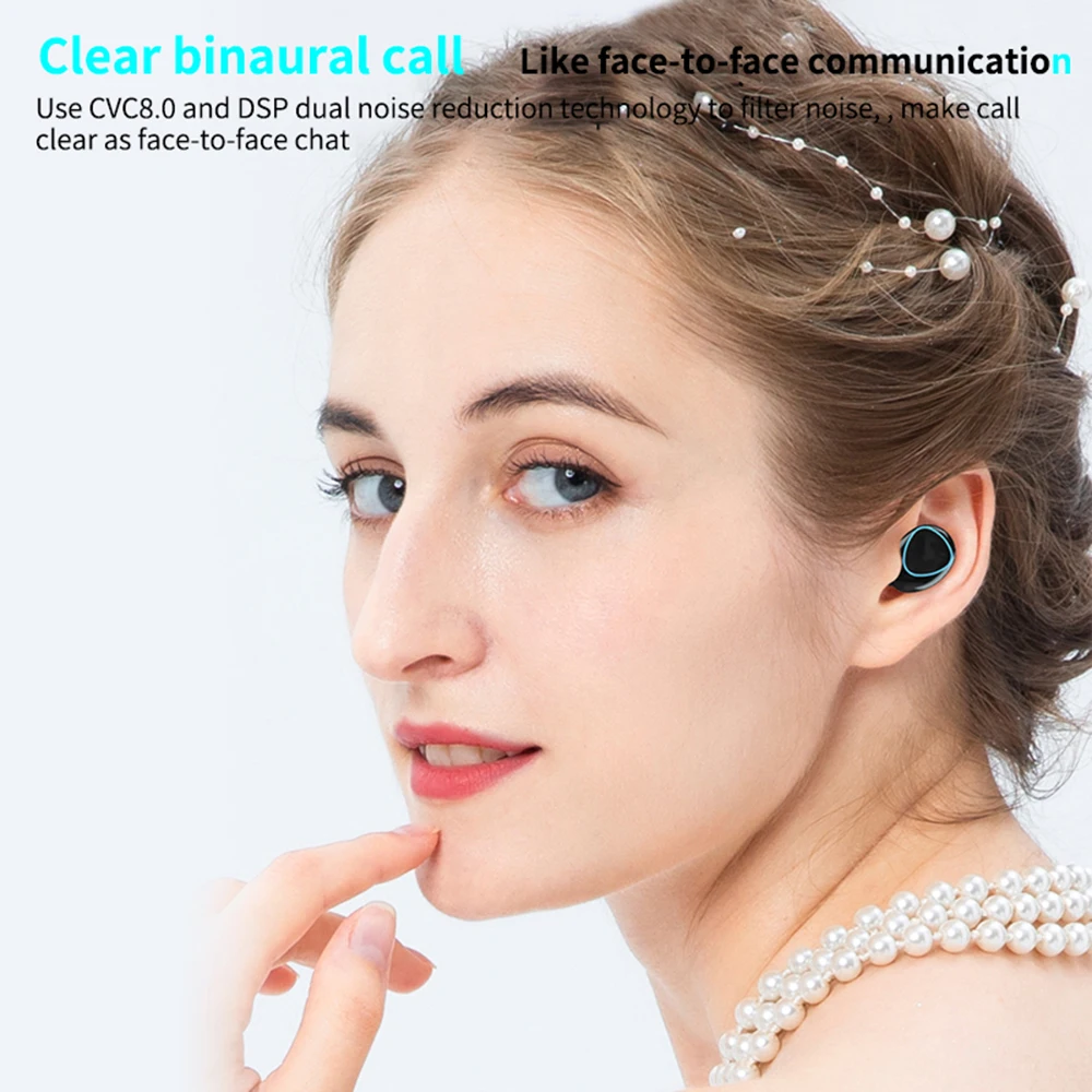 M10 TWS беспроводные наушники fone Bluetooth-совместимые Наушники-вкладыши Спортивные