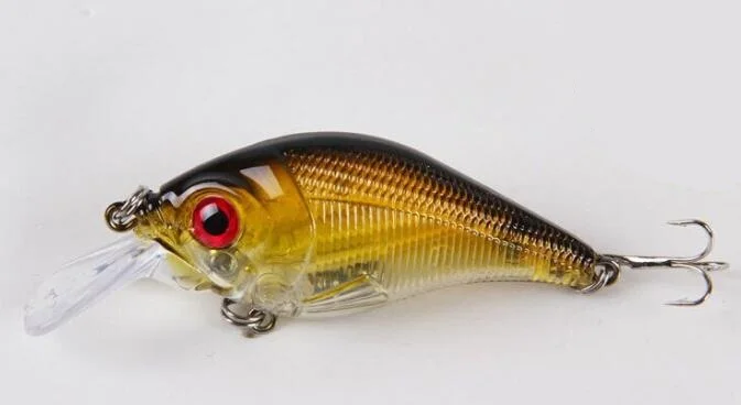 

Fishing Lure Minnow Fat Crankbait 7.7cm 10.5g Topwater Wobbler Artificial Hard bait with Treble Hooks Fishing Tackle pesca