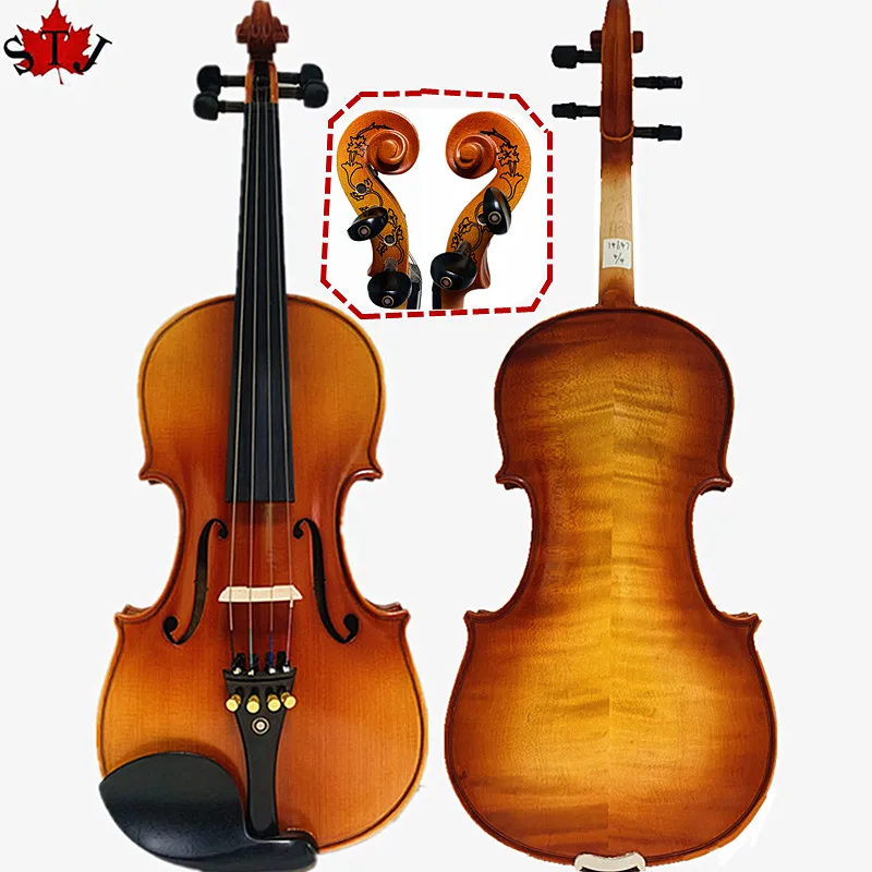 Брендовая мастер-скрипка SONG в стиле Strad 4/4 красивый рисунок рубчик и шею # 14647