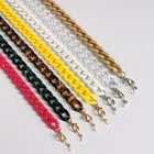 Цепочка для солнцезащитных очков, акриловая, со съемным шнурком, противоскользящая цепочка для очков для чтения, 60120 см