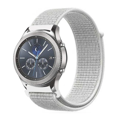 Reflective white 22 мм 20 мм Шестерня S3 ремешок для samsung Galaxy Watch 42 мм 46 мм полоса Frontier Классическая активная спортивная нейлоновая петля для samsung S3 S2 - Цвет ремешка: Reflective white
