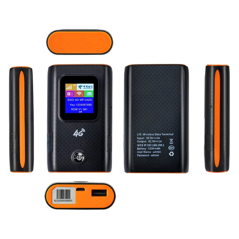 Mifi разблокированная Мобильная точка доступа со слотом для Sim карты карманный модем Wi Fi 3G/4G роутер 6000 мАч