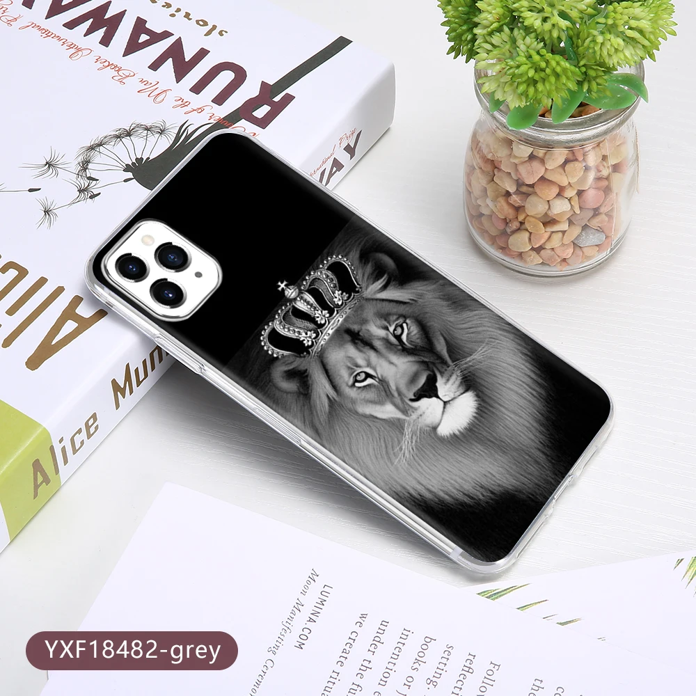 Чехол KISSCASE Lion с животными для iPhone 11 Pro XR XS MAX 6 6S 7 8 Plus X 10 мягкая задняя крышка из ТПУ