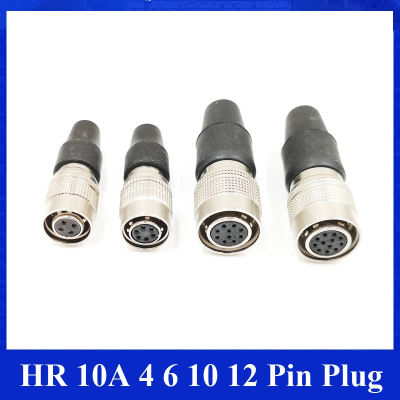 Hirose 10A 4 6 10 12-контактная Женская штепсельная вилка HR10A-7P 6S HR10A -10P-10S 12S маленький