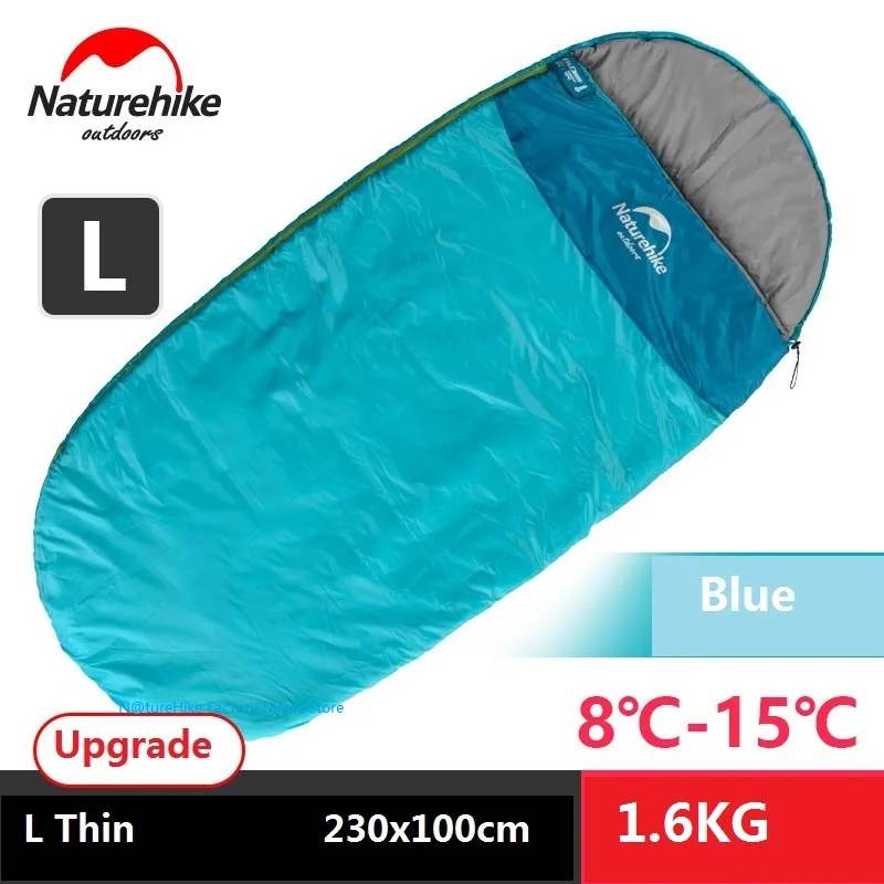 Туристический односпальный мешок Naturehike для взрослых теплая портативная уличная