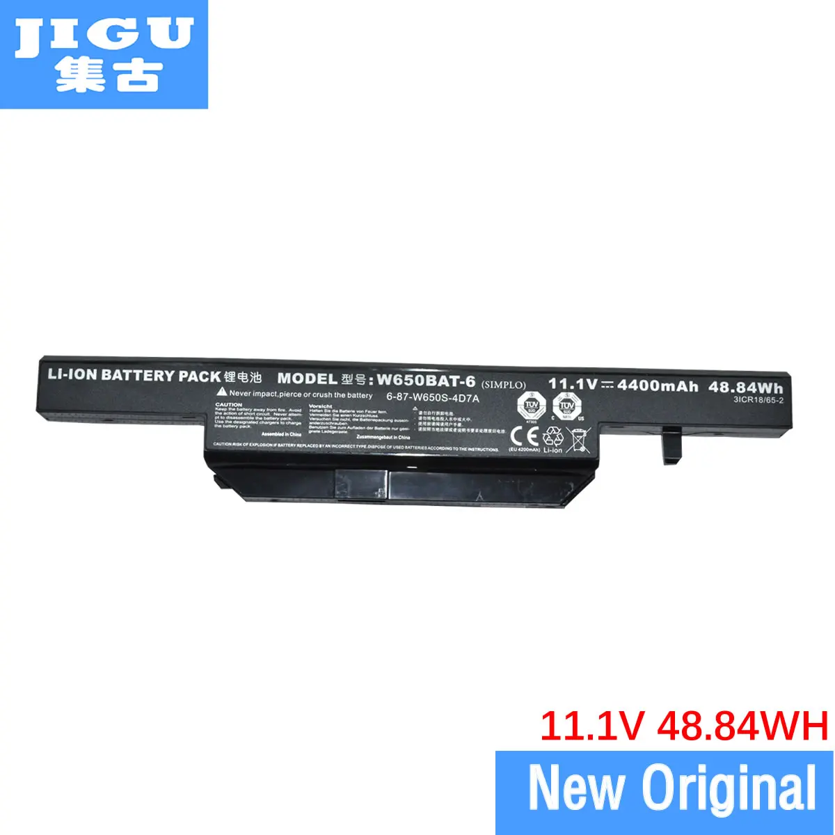 Оригинальный аккумулятор JIGU для ноутбука 11 1 В 48 84 Вт/ч Clevo 6 87 W650S 4D4A2 S650SC W650SR W650SZ