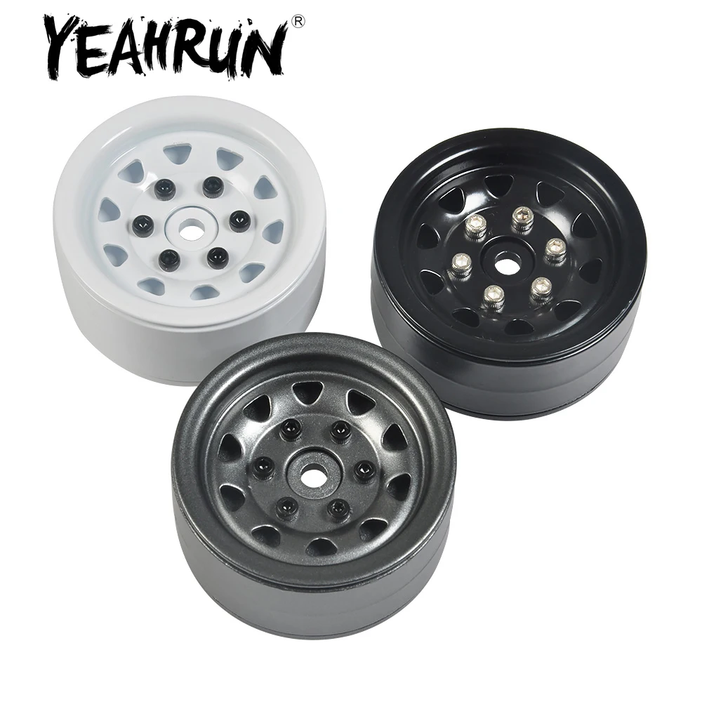 Сверхмощный 1 9 дюймов металлический сплав бисером колеса для осевой SCX10 D90 D110 TRX 4