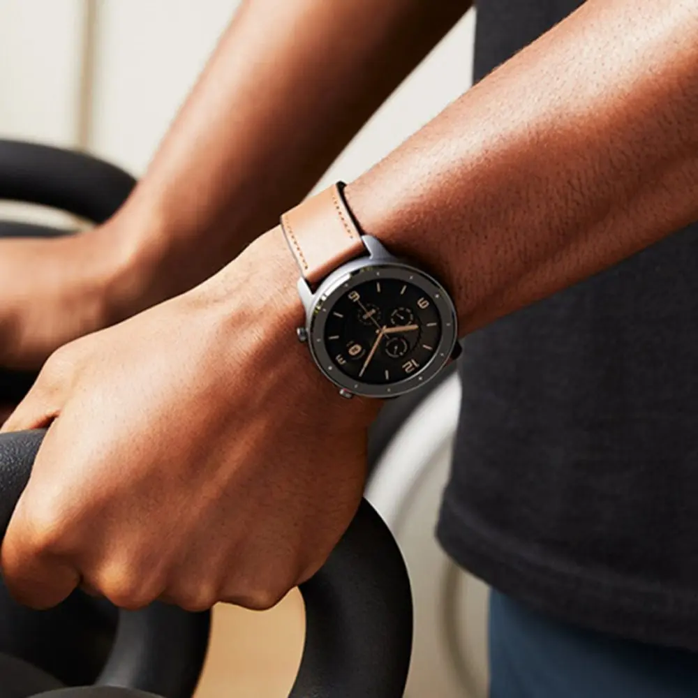 Оригинальные Huami Смарт-часы AMAZFIT GTR 47 мм 5 АТМ водонепроницаемые часы 1,3" AMOLED gps+ ГЛОНАСС умные часы мужские 24 дня батарея